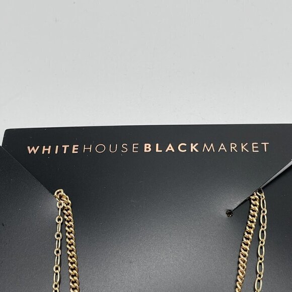 NWT White House Black Market Swarovski Crystal "B" Celestial Charm Necklace - Picture 6 of 10